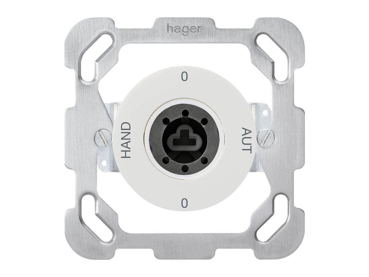 Einsatz zu UP-Schlüsselschalter 0-Aut-0-Hand basico 2/1L weiss