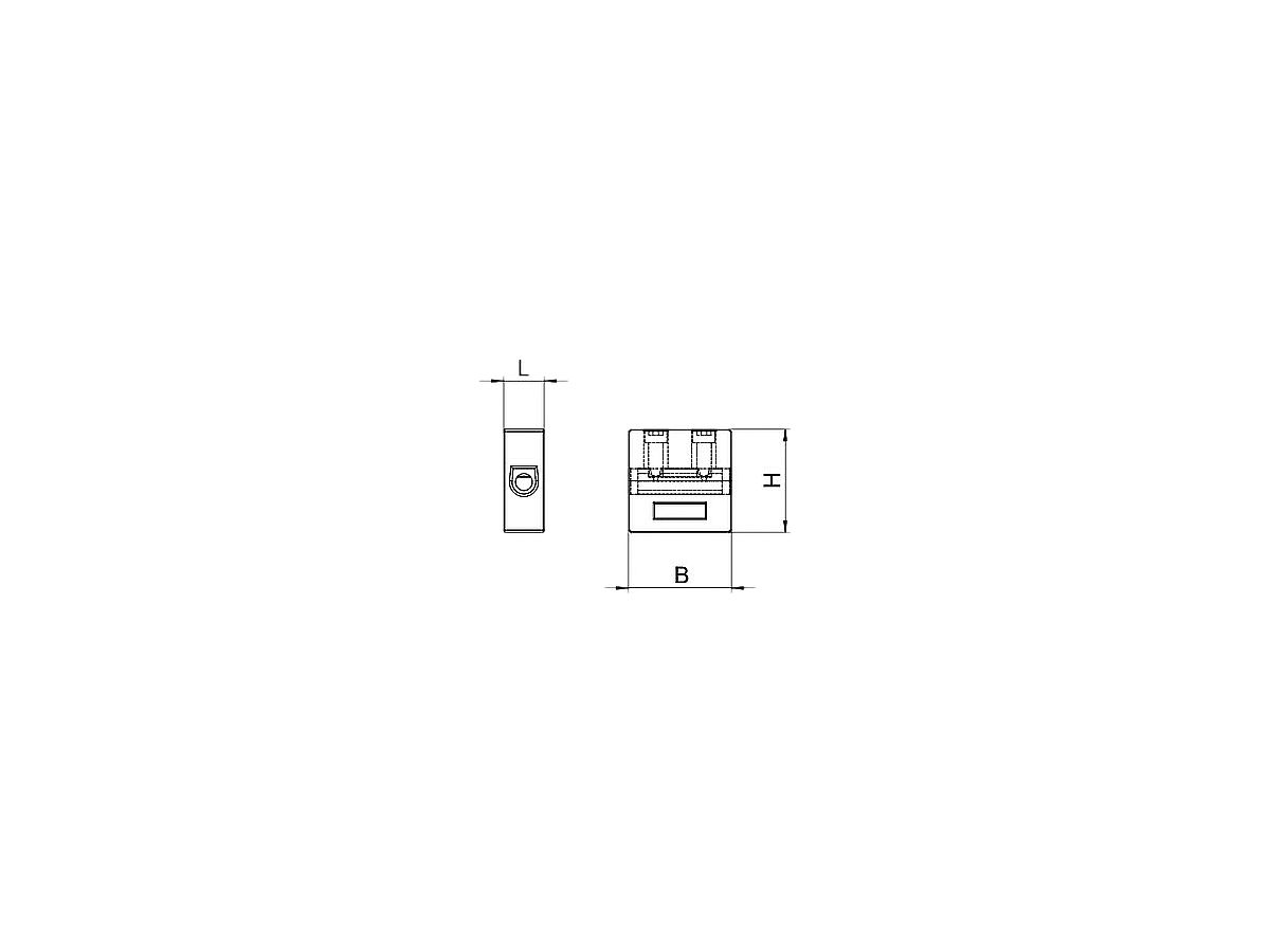 Anschlussklemme Bettermann 1P 4mm² 32A 400V grau