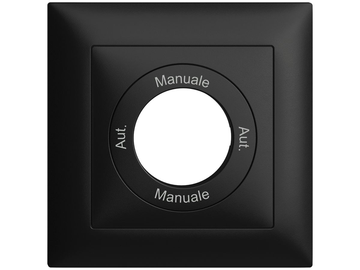 Frontset Aut.-Manuale-Aut.- Manuale EDIZIOdue 88×88mm schwarz