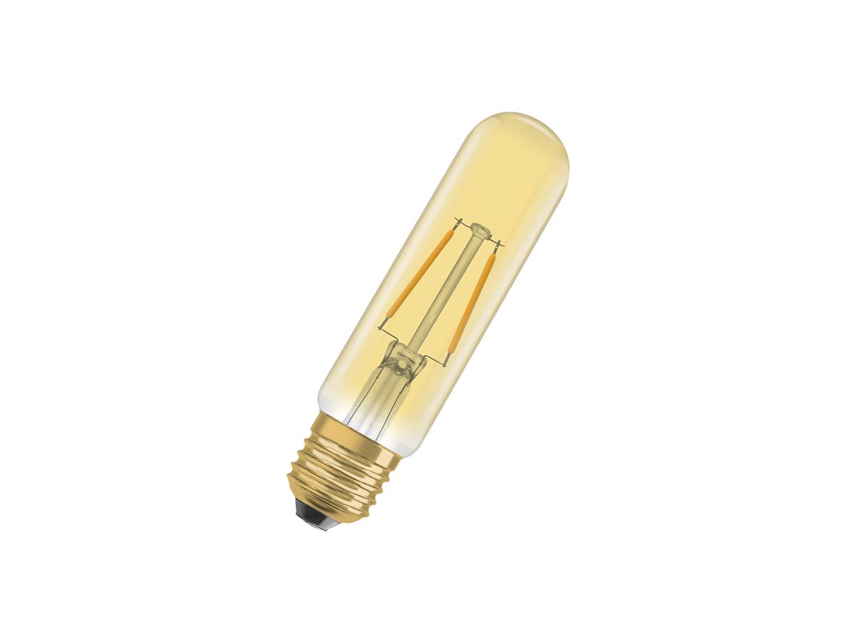 LED-Lampe LEDVANCE Vintage Tubular E27 2.5W 200lm 2000K Ø32×127mm klar Gold