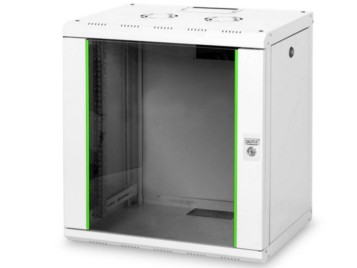 Netzwerkschrank digitus 19' 12HE - 643x600x450, RAL7035, IP40