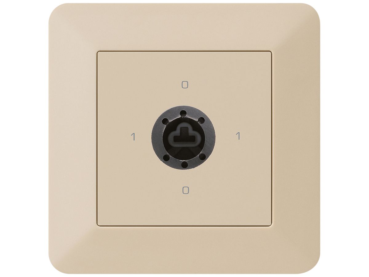 UP-Drehschalter kallysto.trend 0/2L beige für Sicherheitsschloss ohne Zylinder