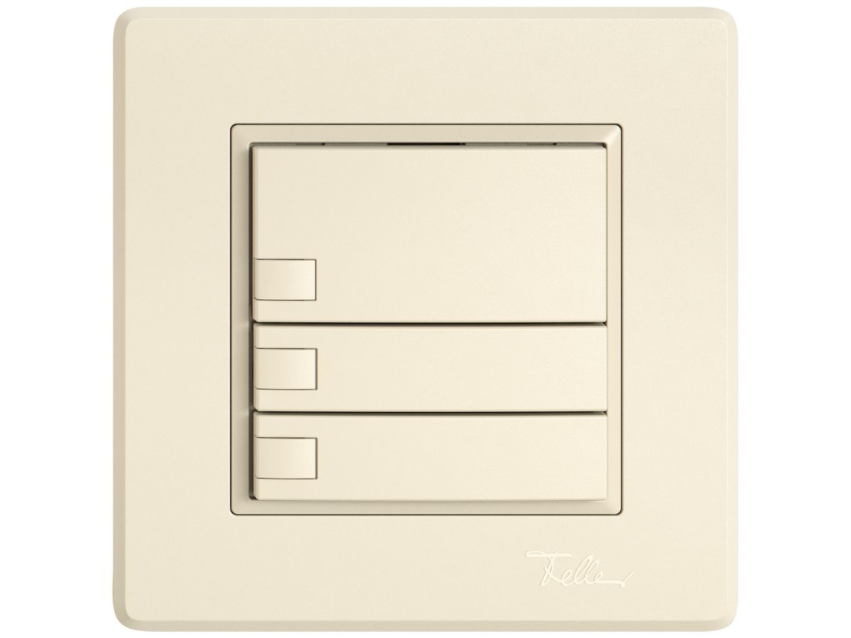 UP-KNX-Taster RGB EDIZIO.liv SNAPFIX® Temperaturfüh.o.LED 3×Taste 1-Tbed.cr