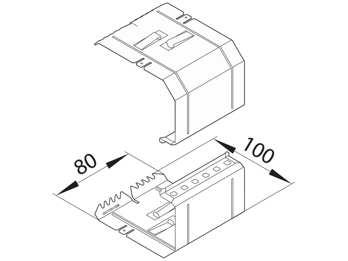Verbinder tehalit BRS 100210 verzinkt