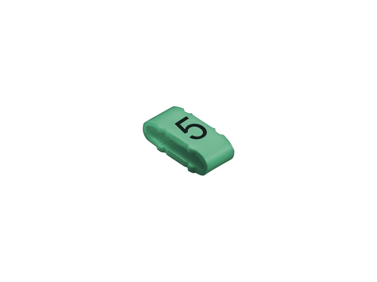 Kabelmarkierer Weidmüller CLI C MP für Ø10…317mm 4×11.3mm Aufdruck: 5, grün