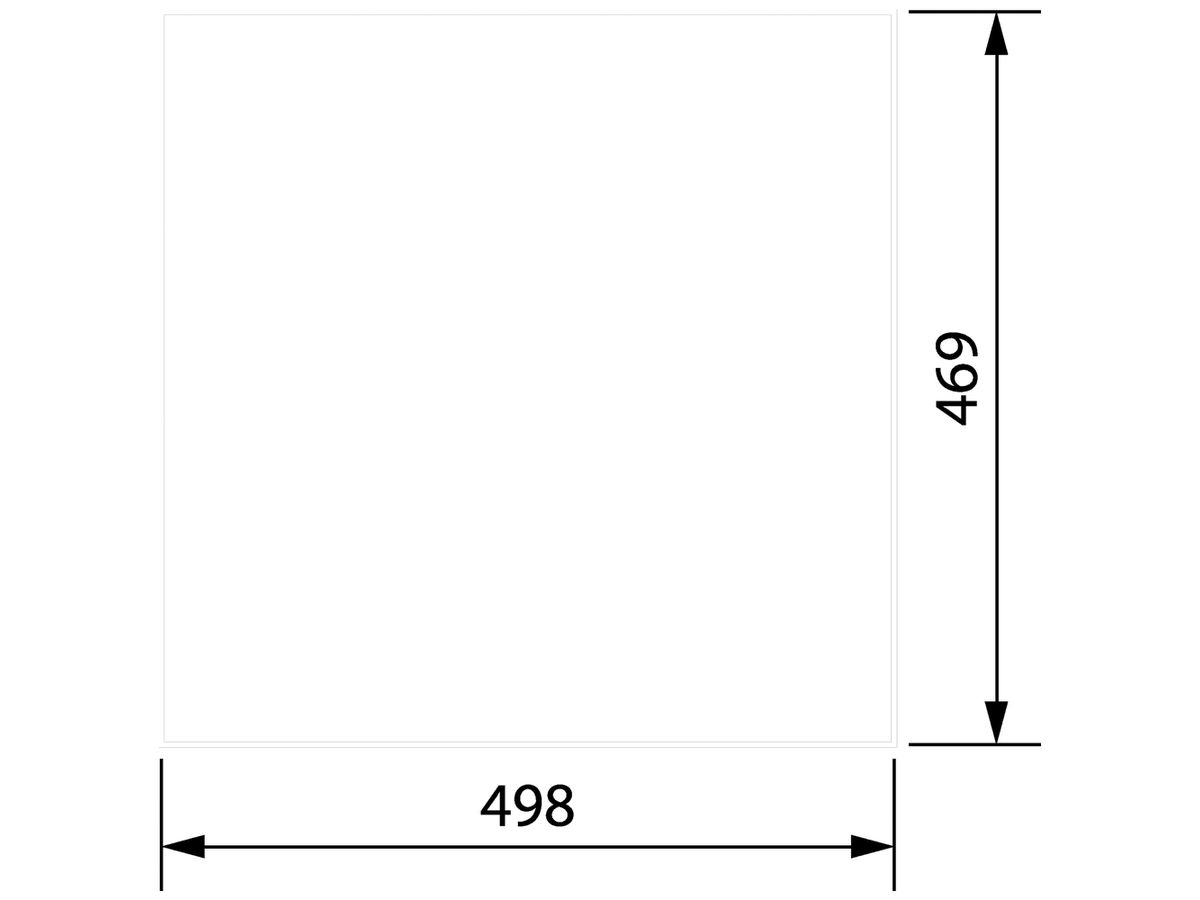 Tür links Hager univers für AP-Feldverteiler FWB34 500×1050mm