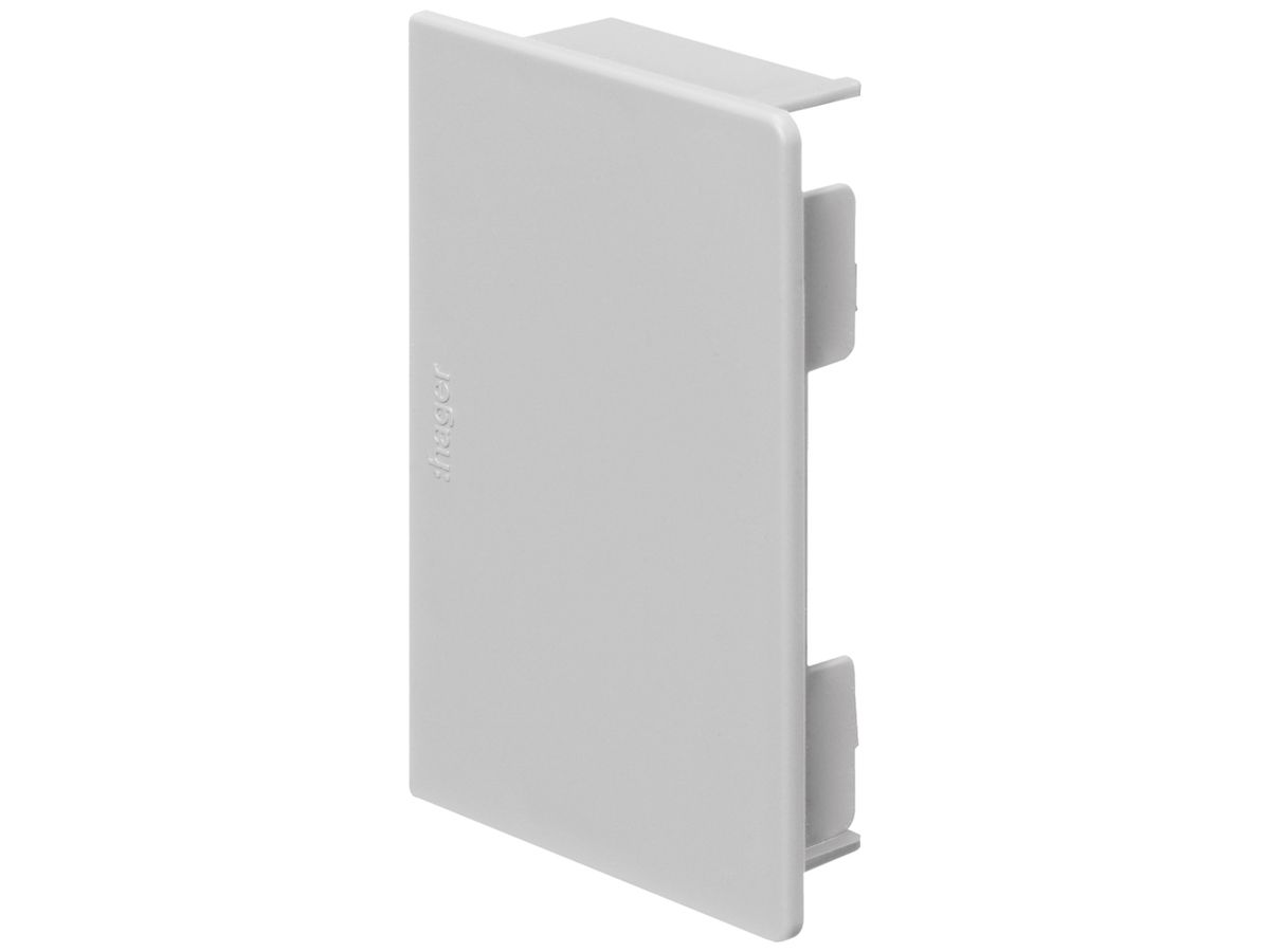 Endstück Hager tehalit.LF/LFH 90×60mm grau IP30