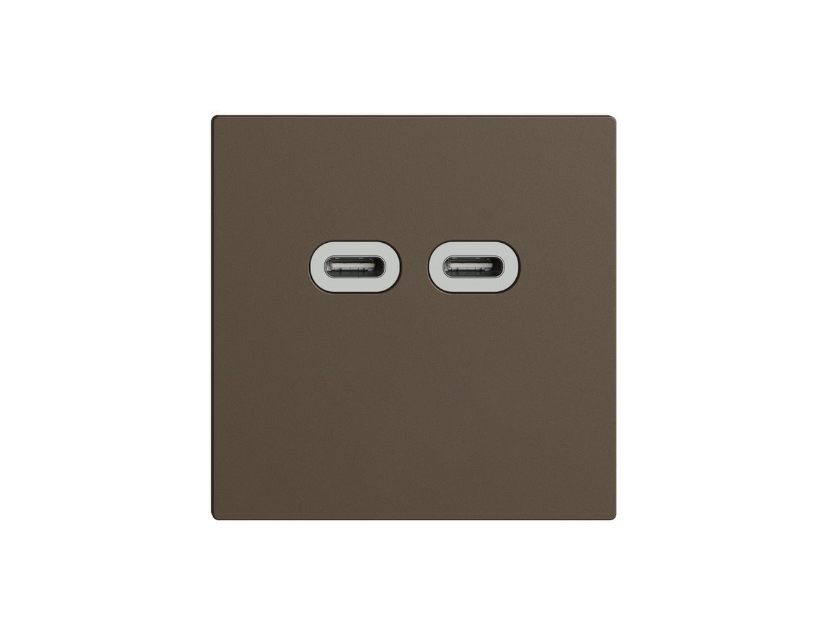 Steckdose USB 18W 2×Typ C Feller EDIZIOdue F 230V 3600mA coffee