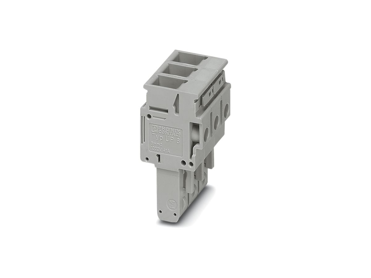 Stecker Phoenix Contact 3L 0.2…6mm² grau mit Schraubanschluss UP6/3