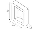 LED-Wandleuchte SLV BOOKAT WL 15W 990lm 3000/4000K anthrazit