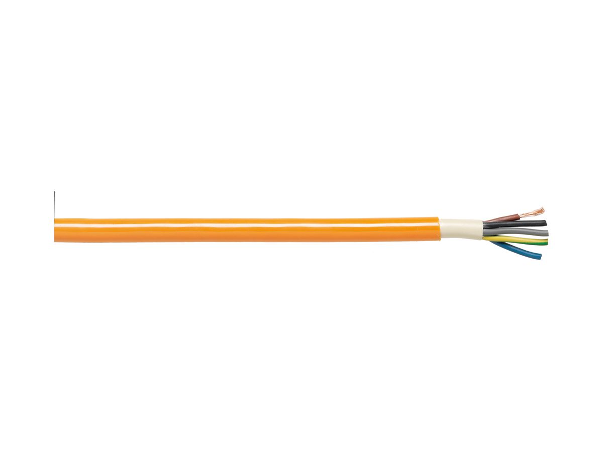 Kabel EPR-PUR 2×1mm² LN orange