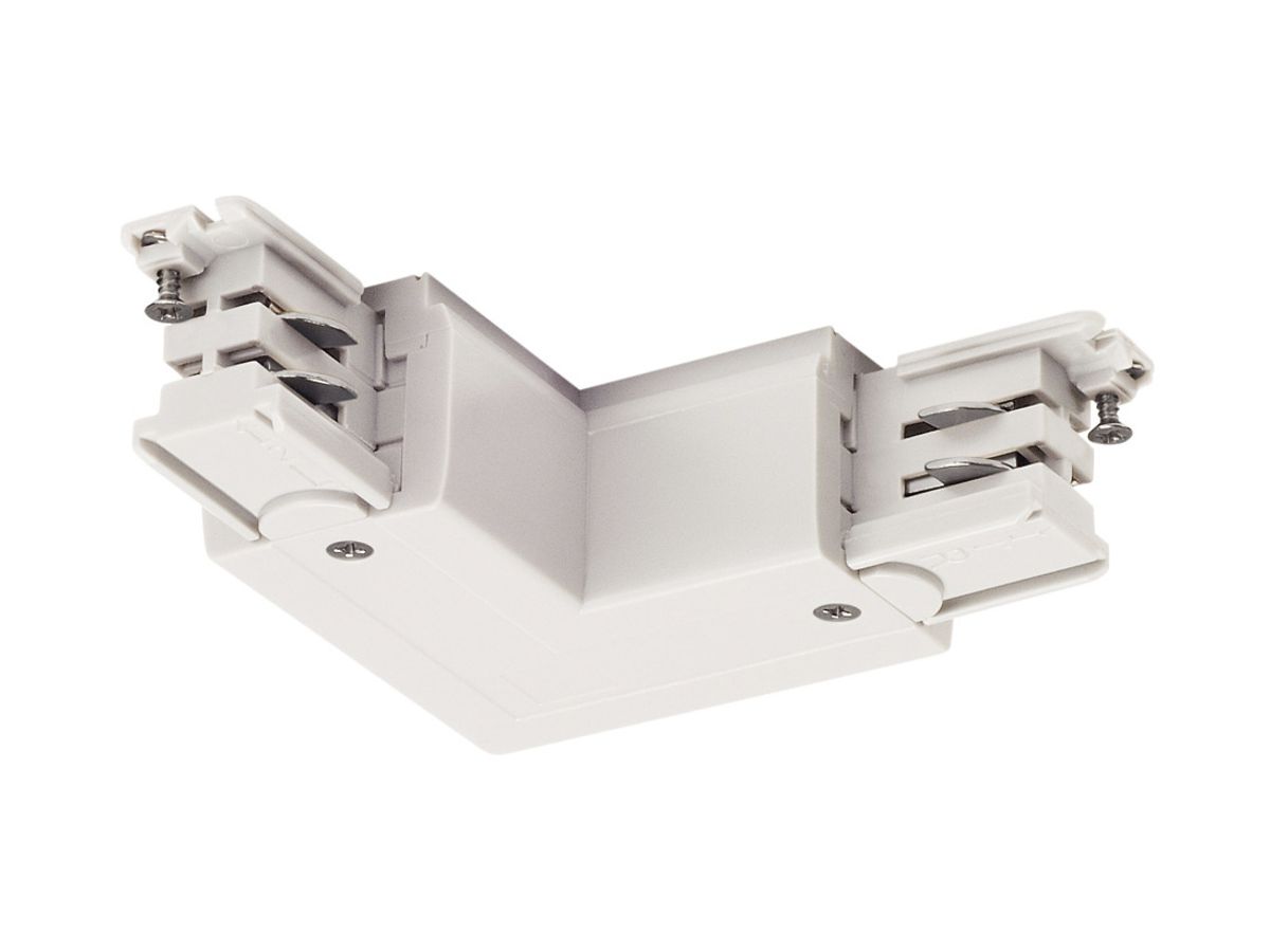L-Verbinder SLV S-TRACK 3-polig ws 67×67×33mm PE aussen