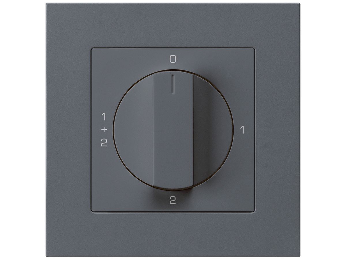 UP-Drehschalter kallysto.pro 1/1L anthrazit mit Drehgriff