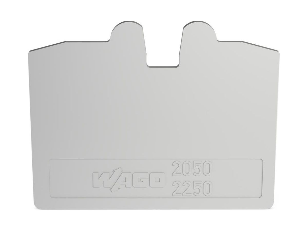 Abschluss/Zwischenplatte WAGO TOPJOB-S 1.1mm 2L grau zu Serie 2050