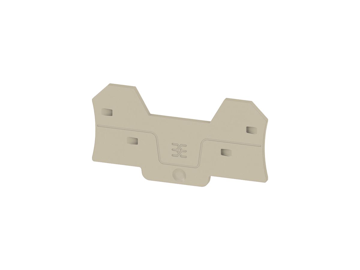 Abschlussplatte Weidmüller ALEP 4C 2.5mm² 77.6×40.5×2.1mm beige