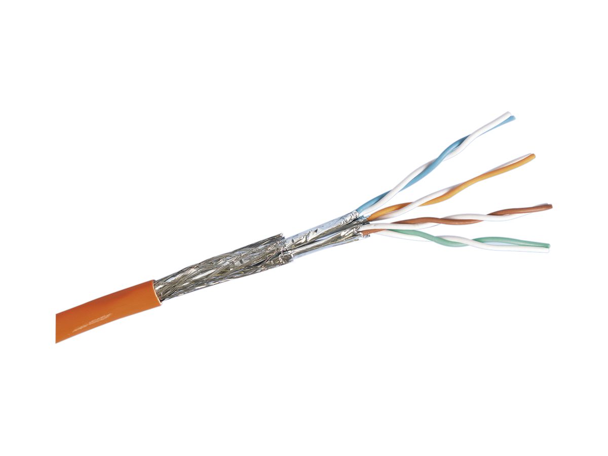 Datenkabel R&M Classic, Kat.7A S/FTP 4P AWG22 1300MHz Cca orange, 500m