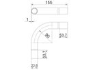 Bogen Bettermann Stapa 90° Ø20mm Stahl galvanisch/elektrolytisch verzinkt Zink