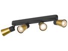 Spot SLV PURI 2.0 Cone CW GU10 4×6W DIM 365×42×138mm schwarz/gold
