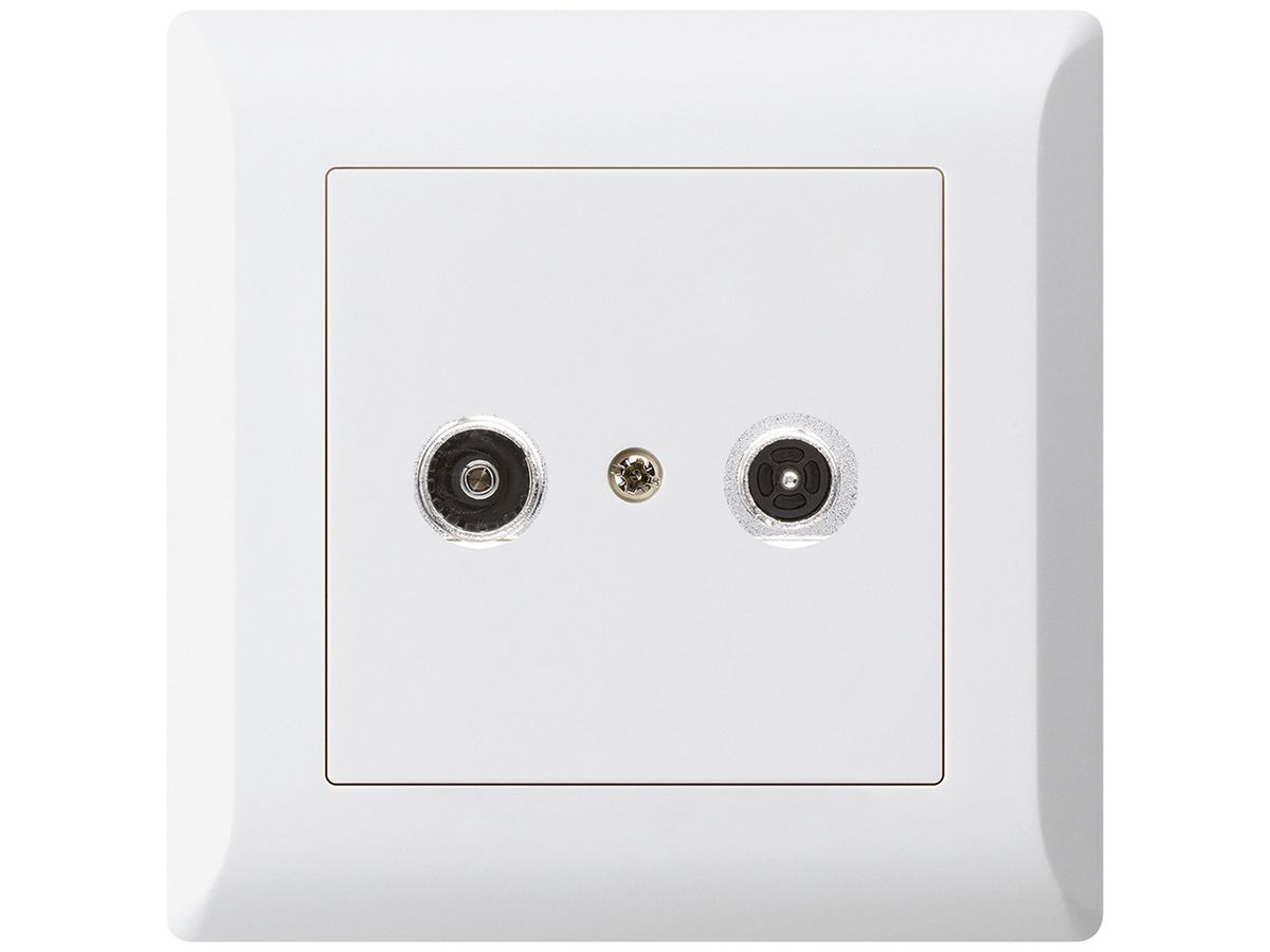 UP-Antennendose kallysto.line R/TV 14dB 2GHz weiss