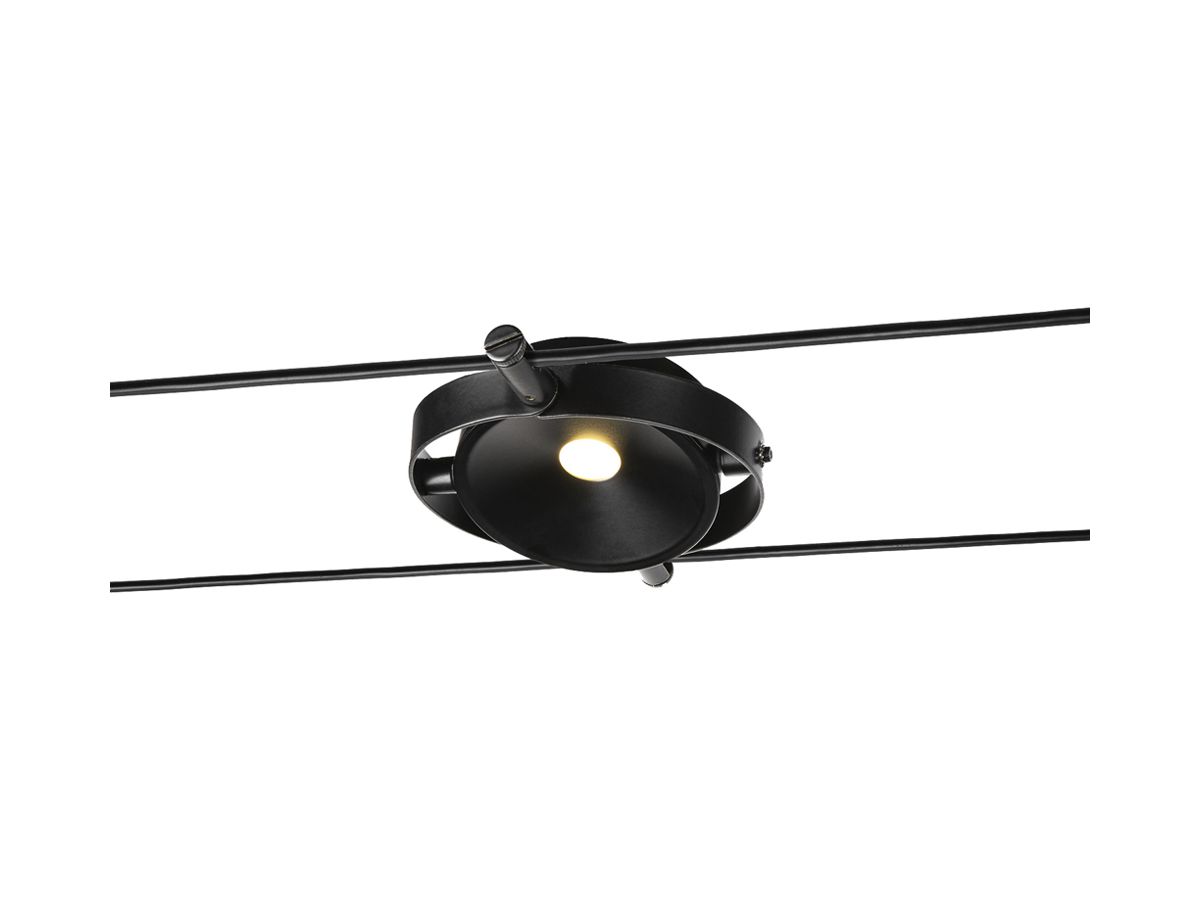 LED-Spot SLV TENSEO DURNO 6W 360lm 2700K Ø125×26.5mm schwarz