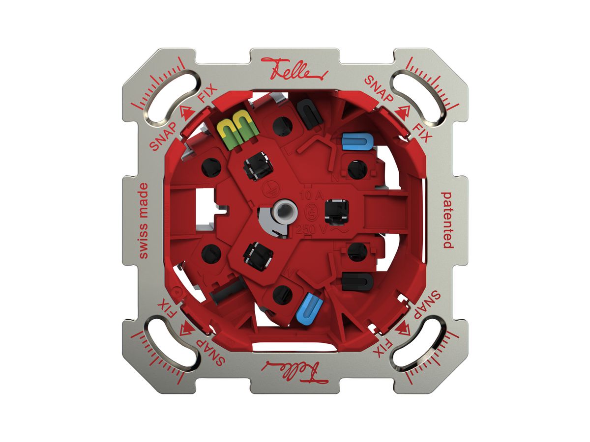 UP-Steckdose Feller SNAPFIX® 3×T13 mit Shutter