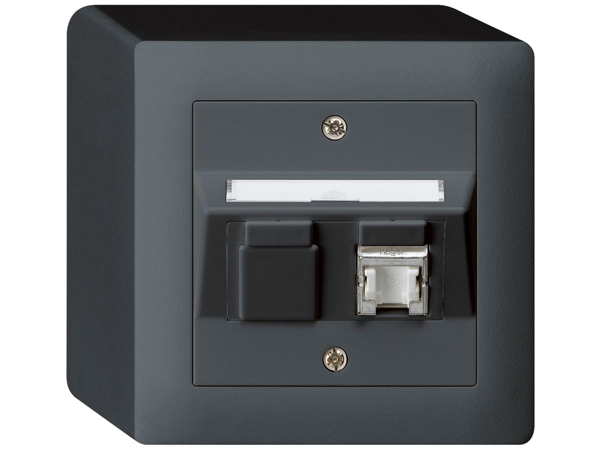 AP-Dose kallysto Kat.6 1RJ45/s anthrazit