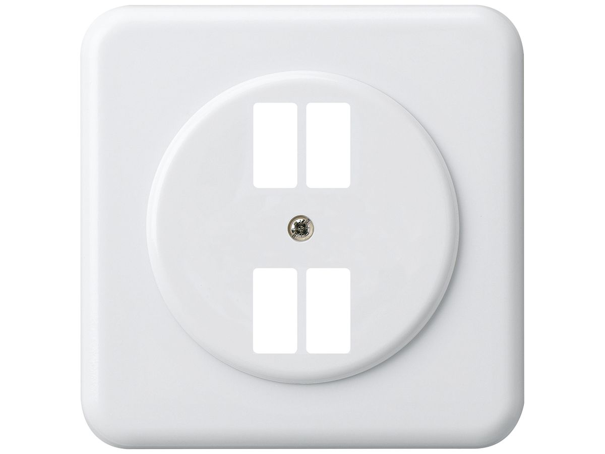 UP-Frontset basico G f.Steckdose 4×USB weiss