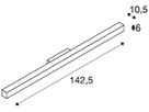 LED-Wandleuchte SLV Q-LINE, 42W 230V 3000K 3800lm IP20 weiss