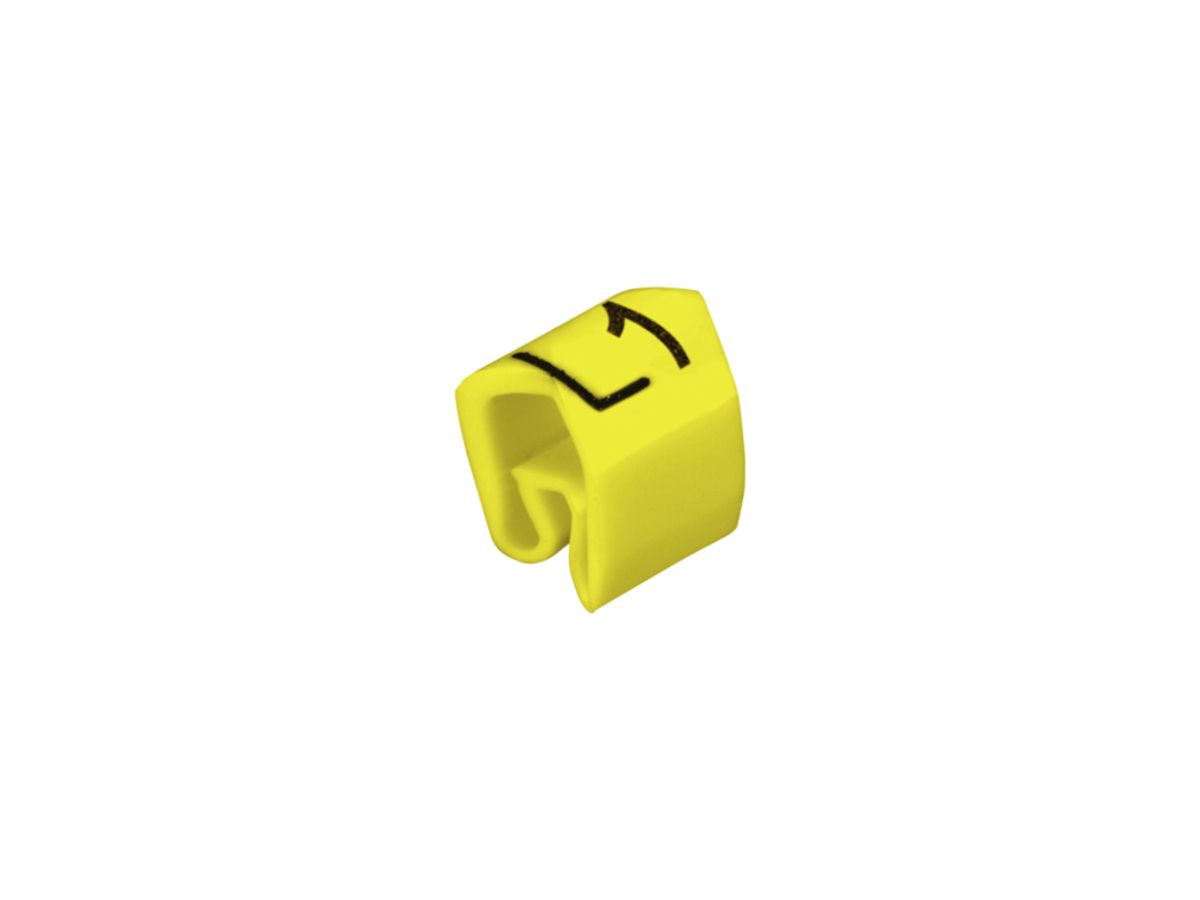 Leitermarkierer Weidmüller CLI C MP für Ø4…10mm 6×7mm Aufdruck: L1, gelb