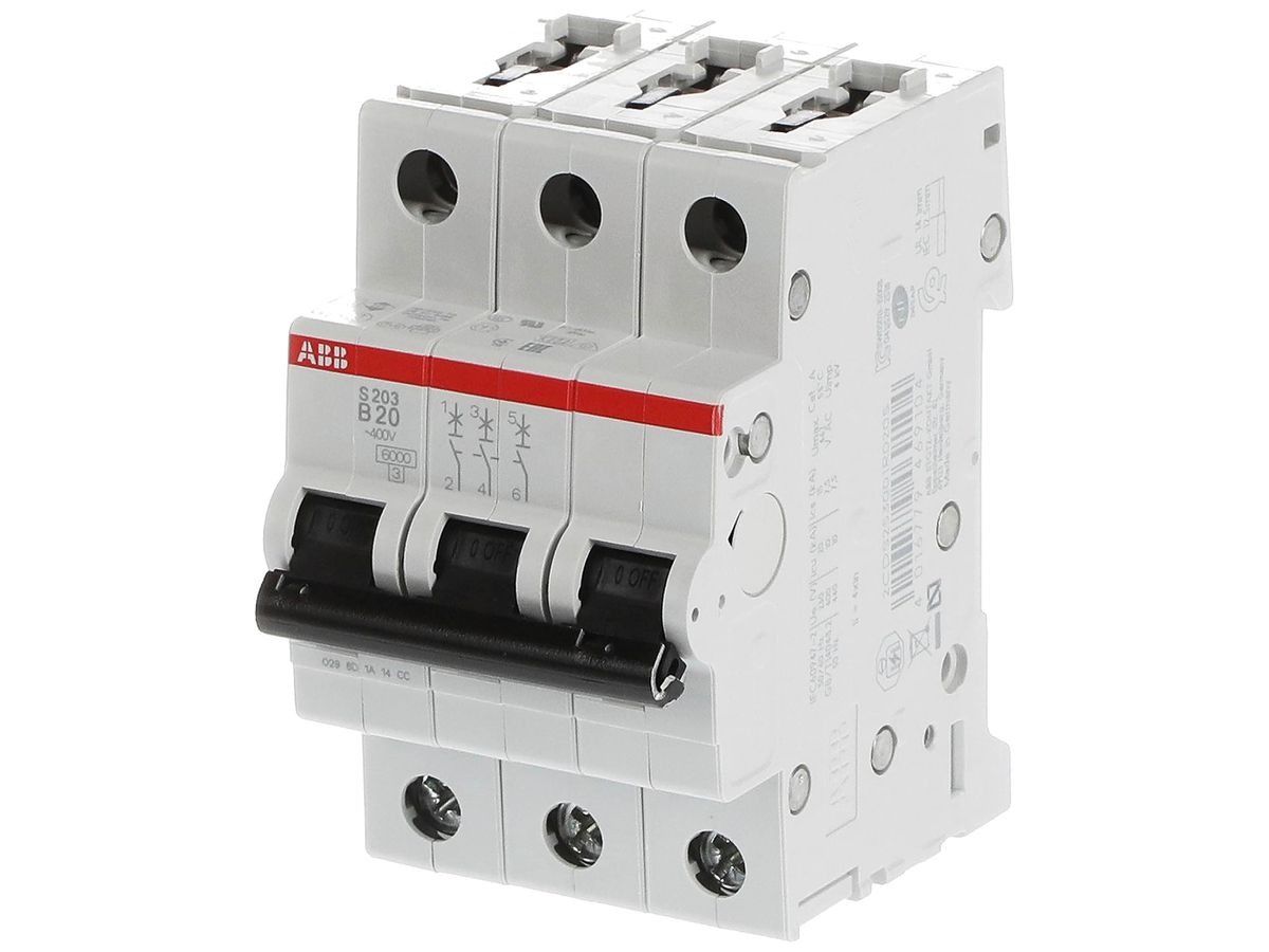 Leitungsschutzschalter ABB S203-B20 20A B 6kA