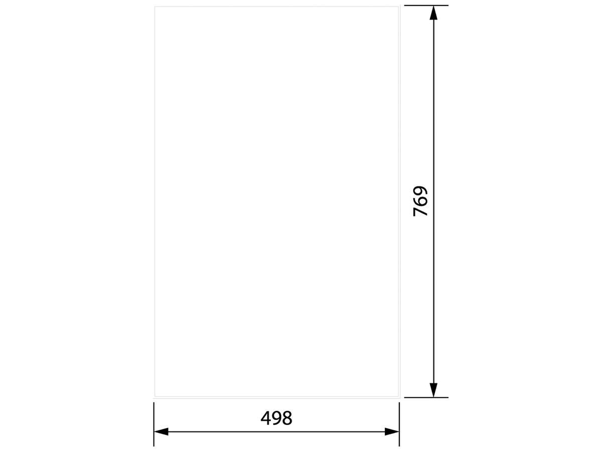 Tür links Hager univers für AP-Feldverteiler FWB54 800×1050mm