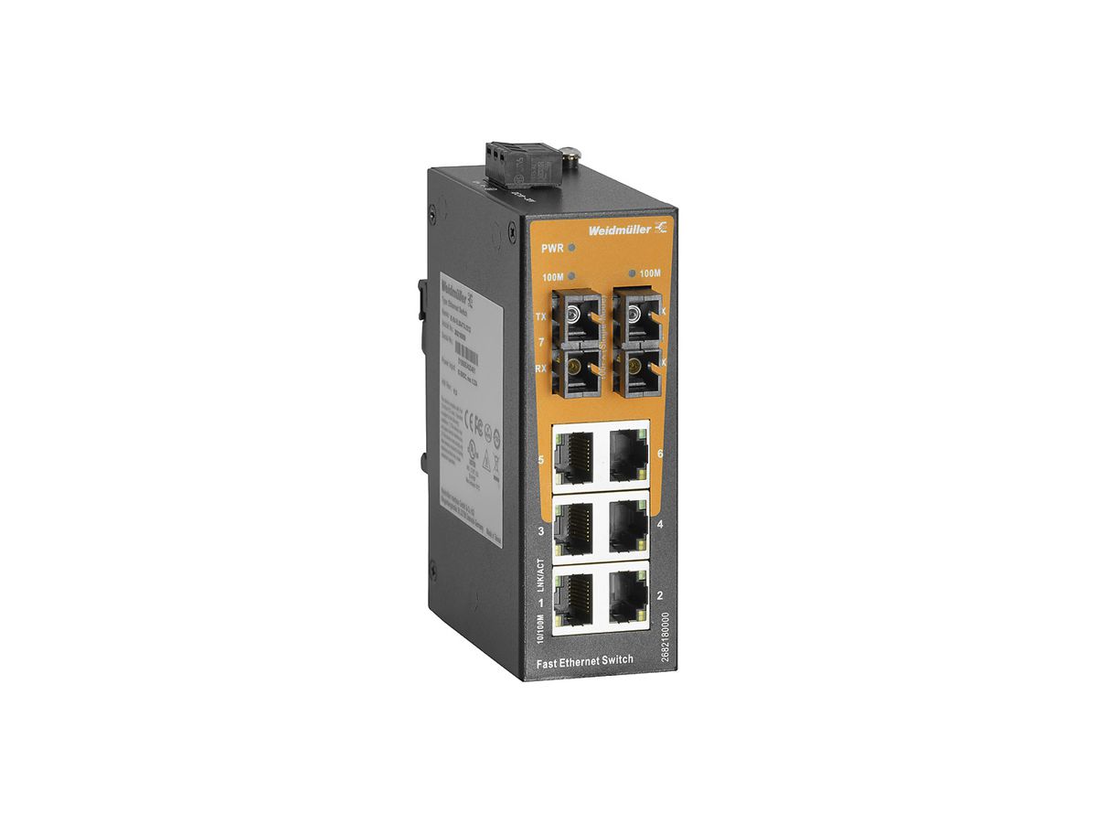 Switch WM IE-SW-EL08-6TX-2SCS, 6×RJ45 FE+2×SC MM FE unmanaged