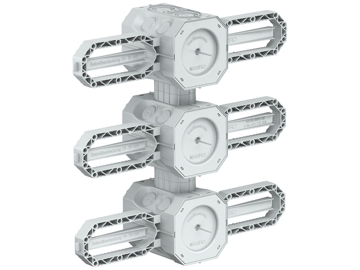 NUP-Einlasskasten AGRO 3×1 Prefix 2.0 für Beton