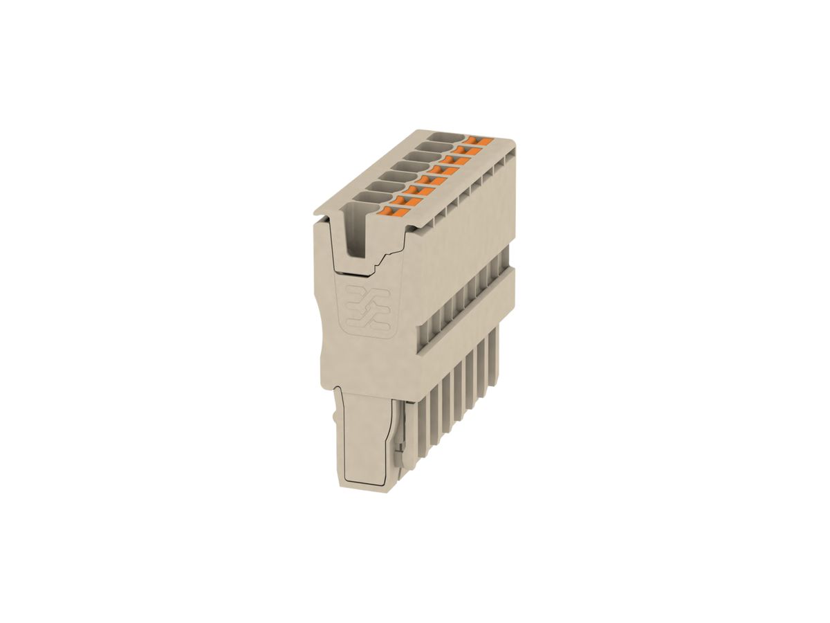 Stecker Weidmüller APG 2.5mm² 8L beige