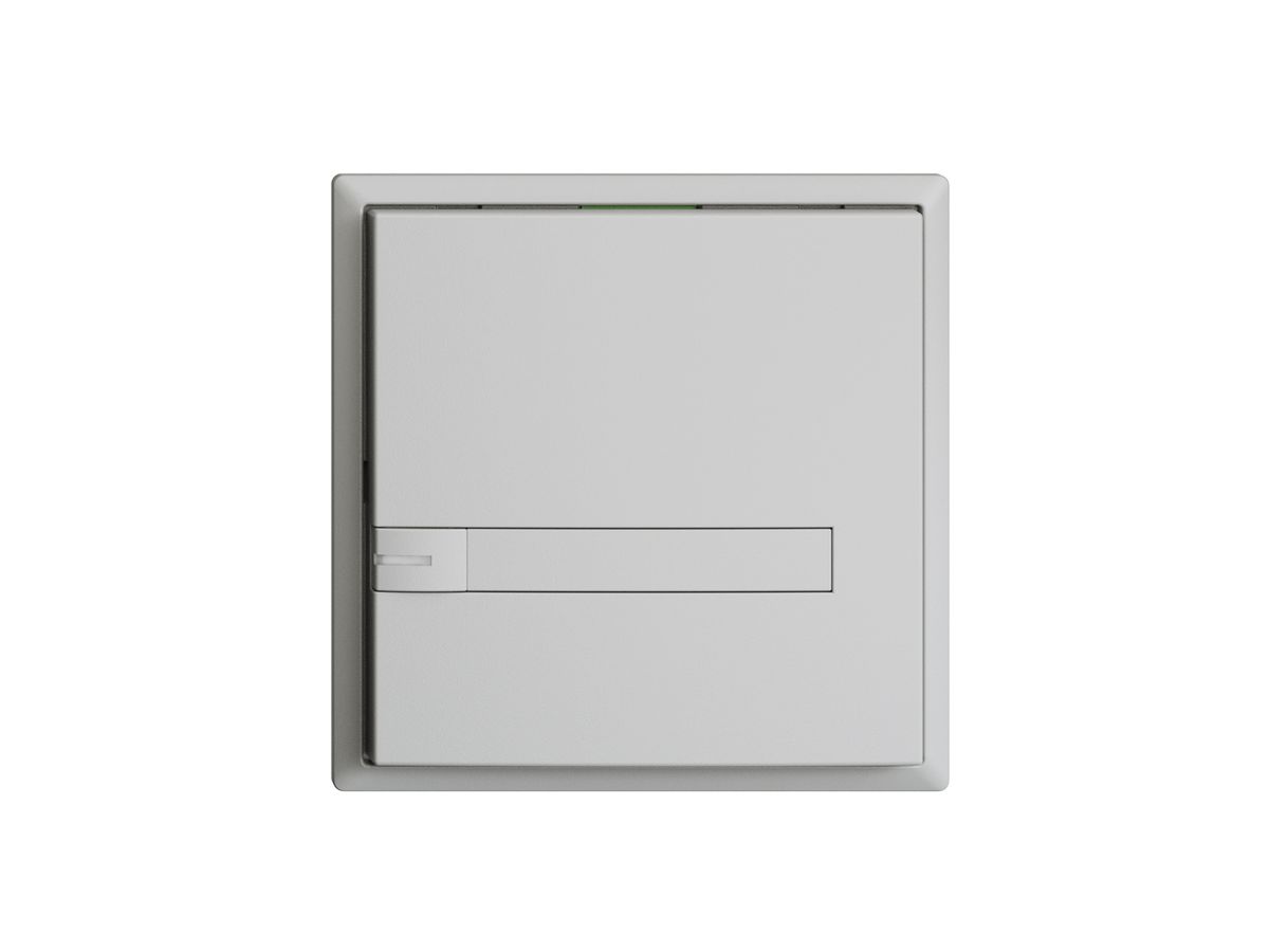 KNX-Taster RGB EDUE, 250mW, m.RGB-LED, m.Papiereinlage, 1×Taste, 1×Tastenb., hgu