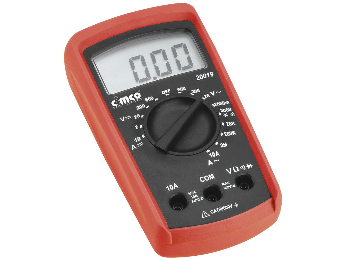 Digital-Multimeter CIMCO Standard DIN0411 VDE CAT III 600V