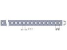 Lochband ELBRO, verzinkt, Länge 10m, 12×0.7mm