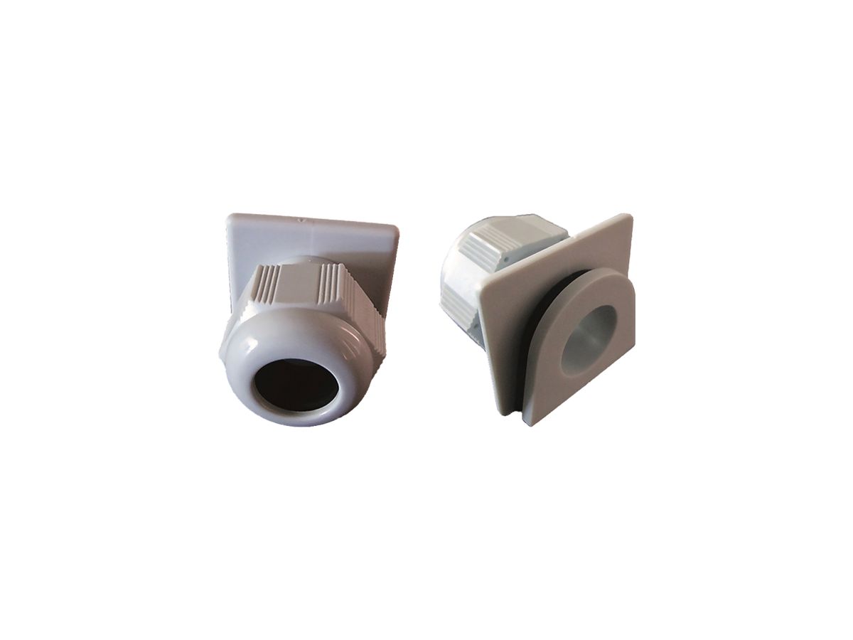 Einsteck-Kabelverschraubung Plica ES-KV M12 Polyamid grau T-20…100°C, IP65