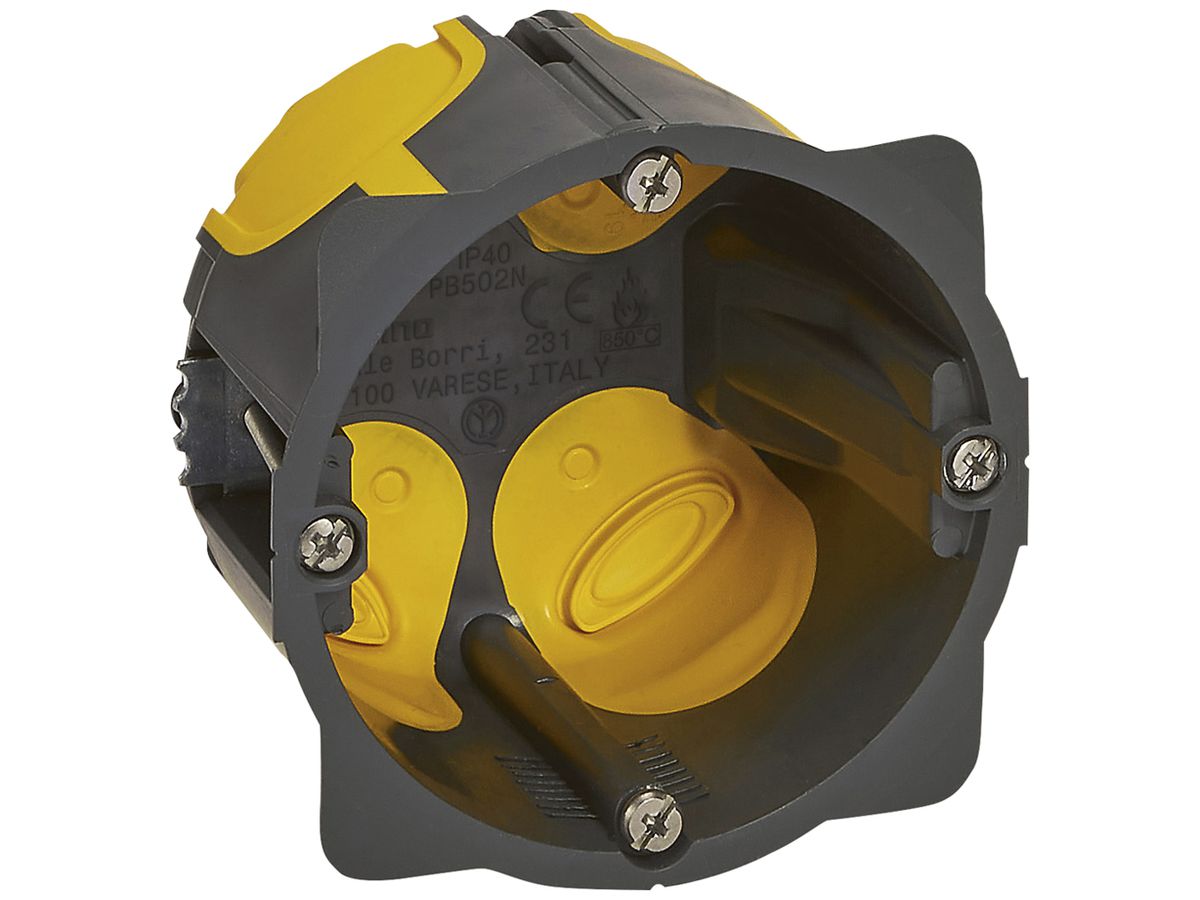 Hohlwanddose Legrand Bticino Ø71mm 52mm 2 Module grau