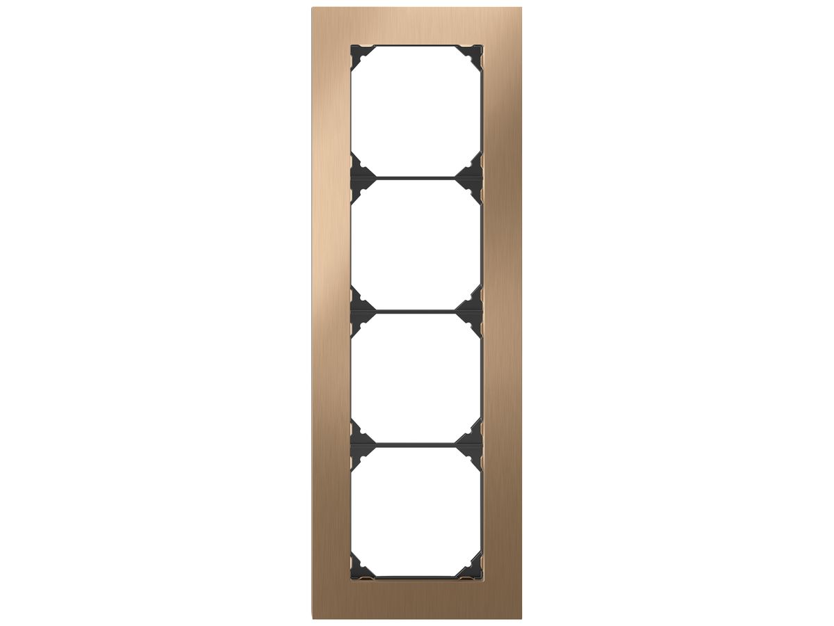 UP-Kopfzeile EDIZIO.liv prestige SNAPFIX® 4×1 274×94mm messing champagne