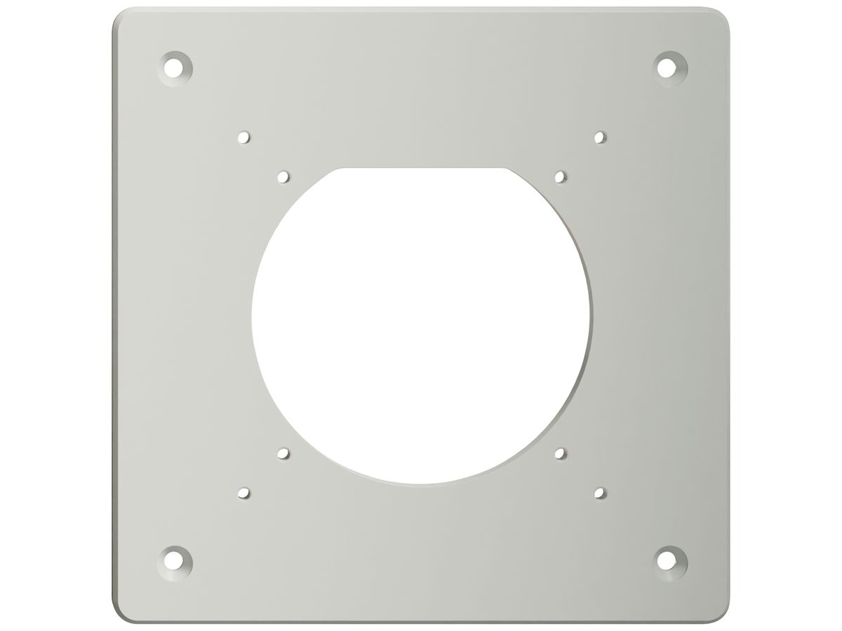 Montageplatte Feller NEVO SNAPFIX® 1×1 Ø69mm 125×125mm grau