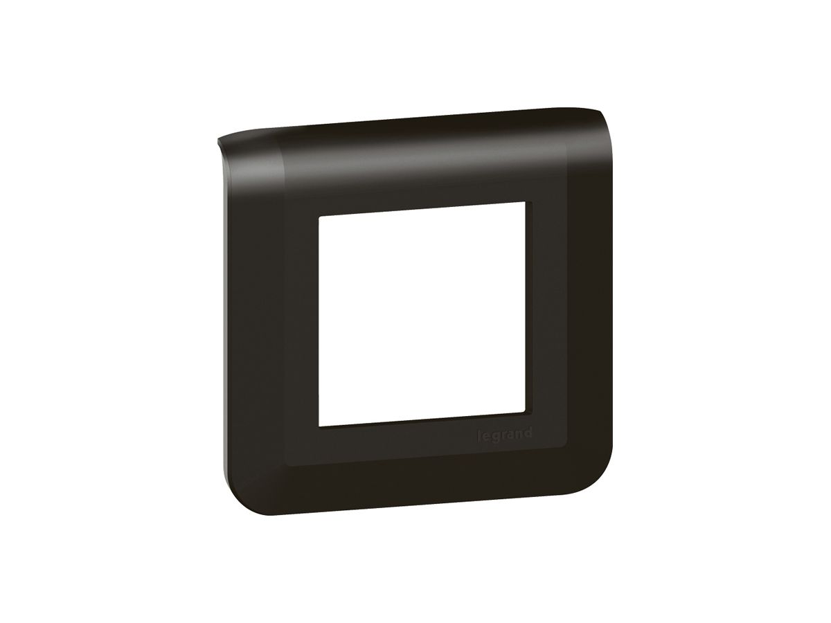 Abdeckrahmen MOS 1×2 Module schwarz matt