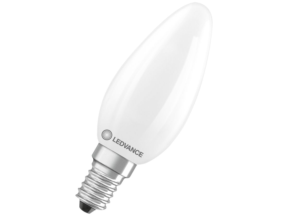 LED-Lampe LEDVANCE CLASSIC B E14 3.4W 470lm 827 B10.5 mattiert Ø35×100mm