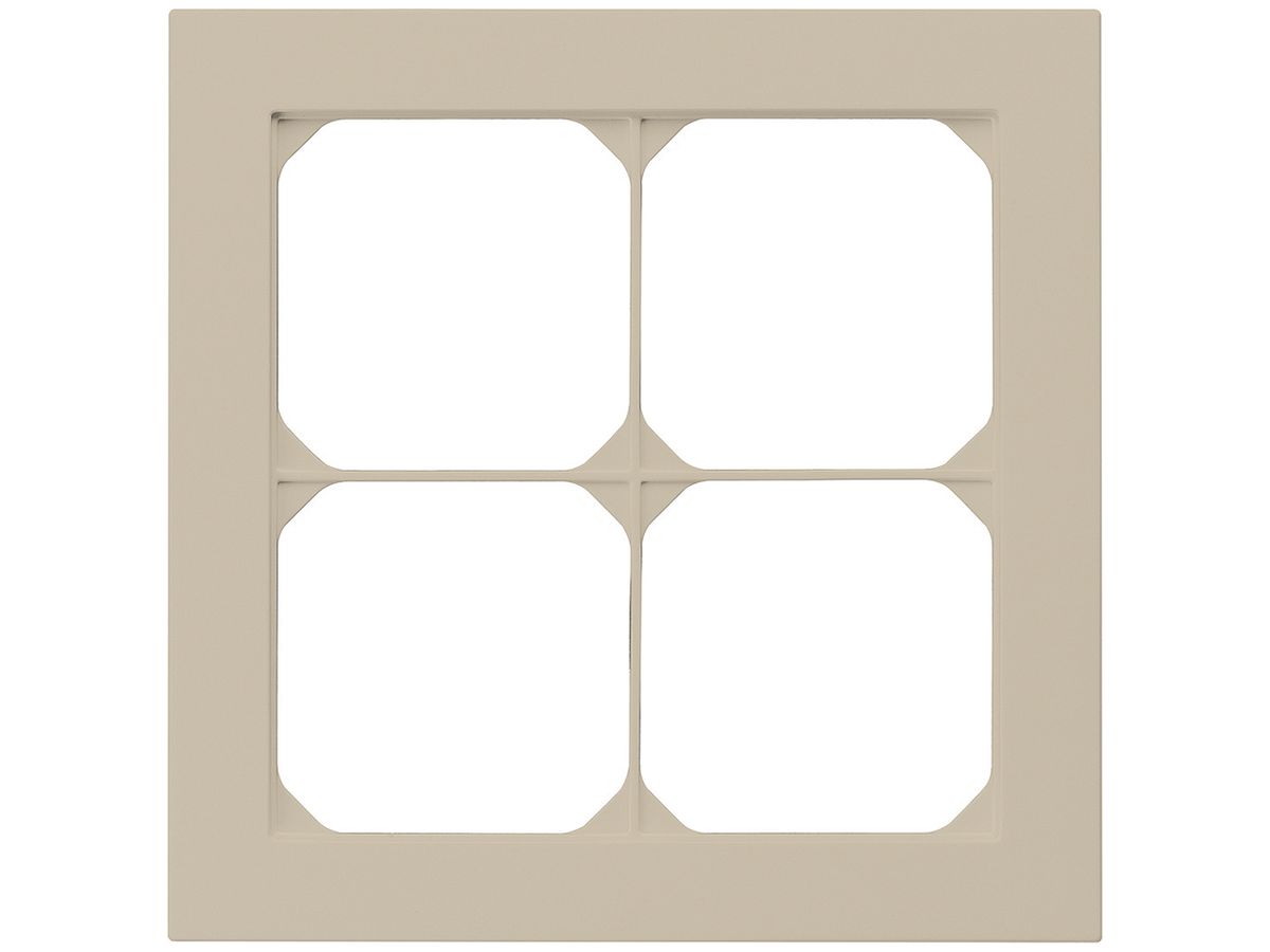 UP-Abdeckrahmen kallysto.pro 2×2 beige 154×154mm