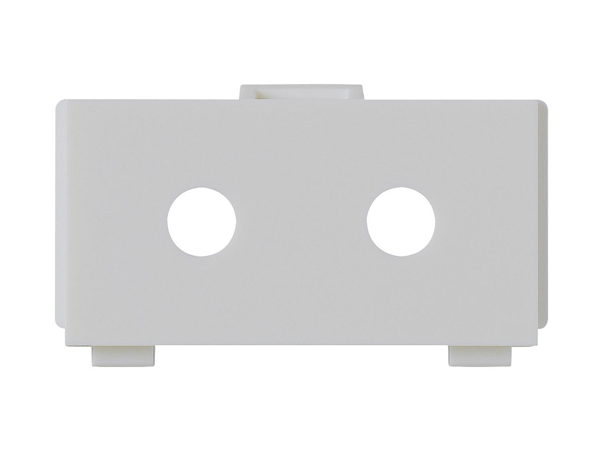Multimedia-Modul M3 leer für 2 LS-Klemmen Ø6.4mm hellgrau
