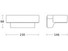 LED-Wandleuchte Steinel L 800 SC 7.5W 466lm 3000K IP44 mit Sensor Silber