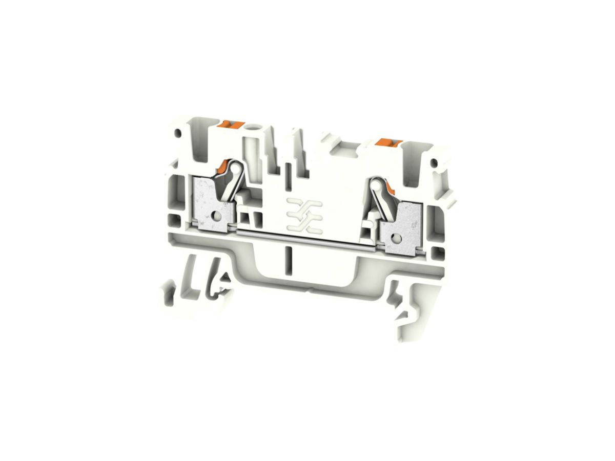Durchgangs-Reihenklemme Weidmüller A2C PUSH IN 2.5mm² TS35 weiss
