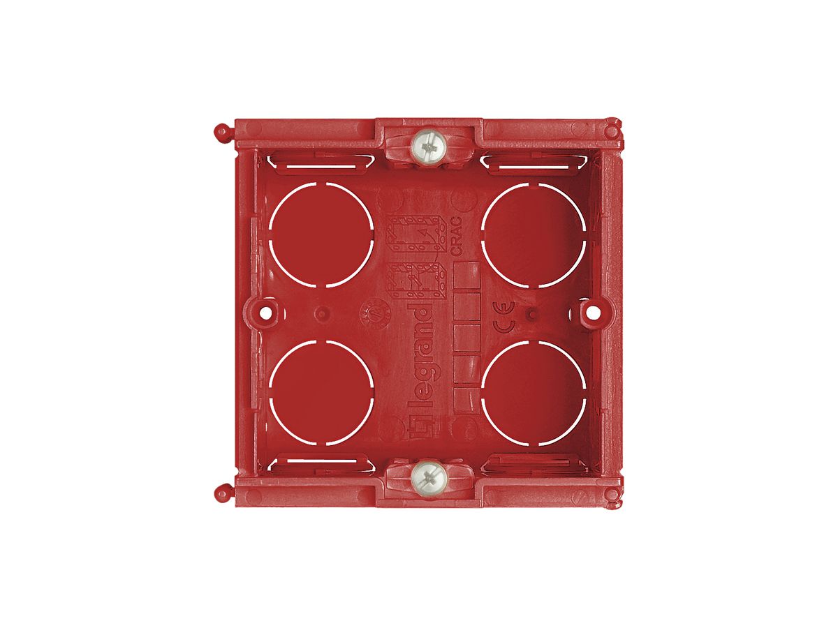 Einlasskasten BATIBOX 2 mod. für Mauerwerk T=40mm rot