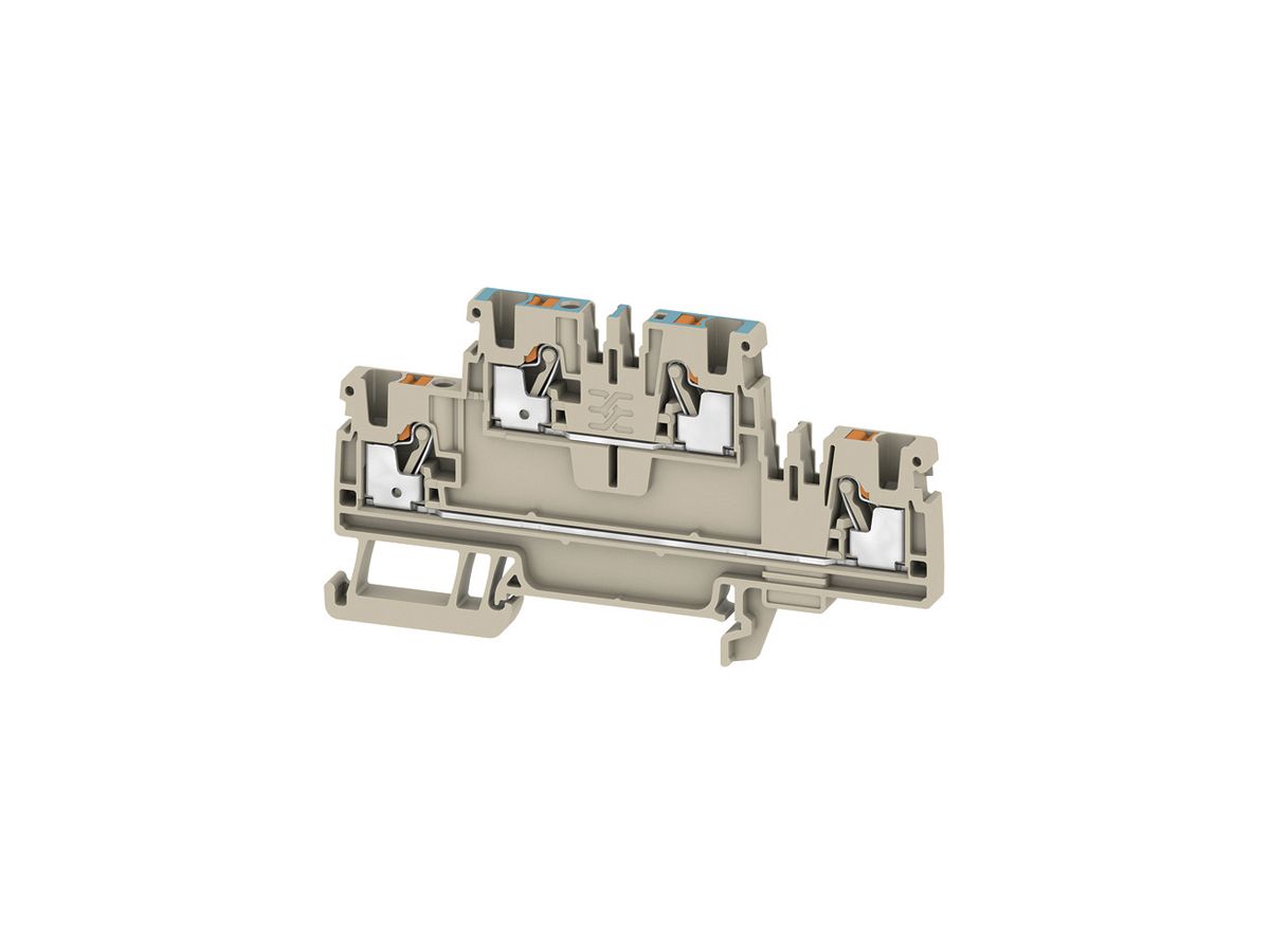 Mehrstock-Reihenklemme WM A2C PUSH IN 2.5mm² 2 Etagen be/or