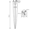 Bodenanker ESYLUX für Pollerleuchte ALVA GROUND SPIKE Ø100mm